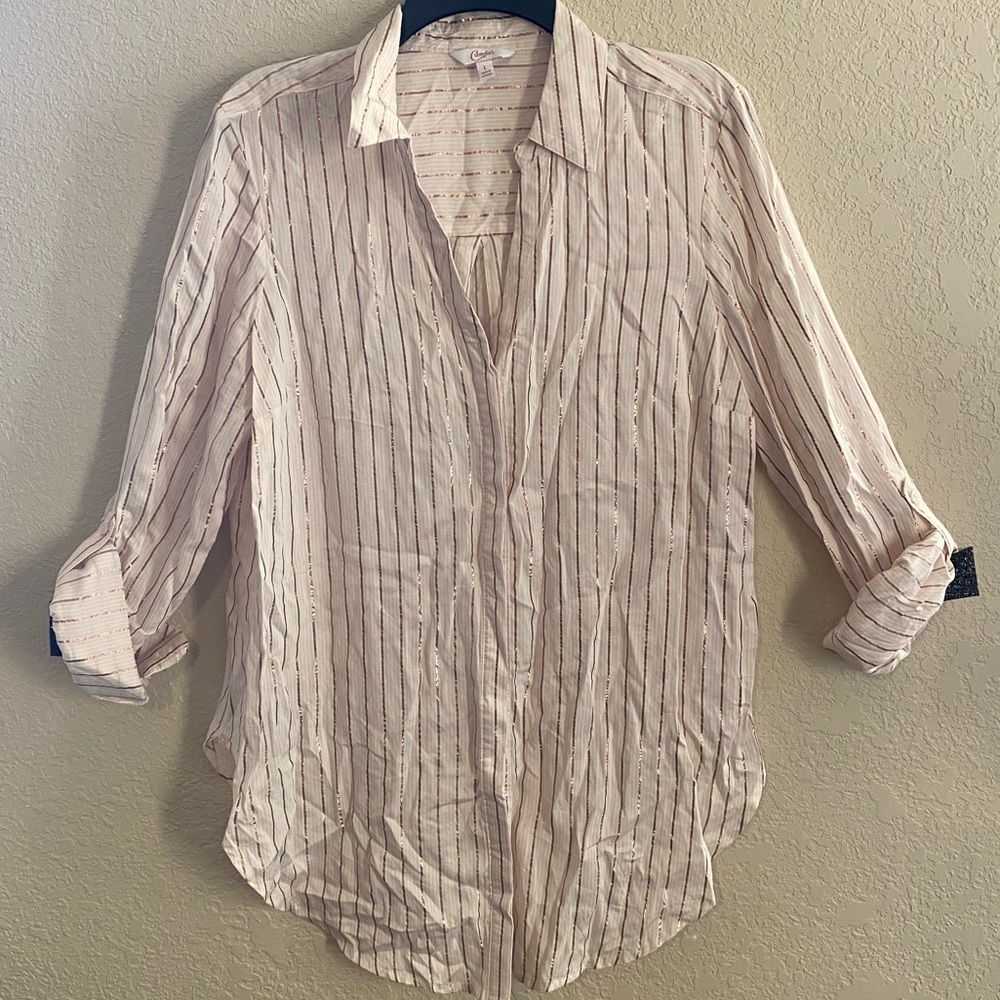 Candie’s Stripped Button Down Shirt 💖💕✨